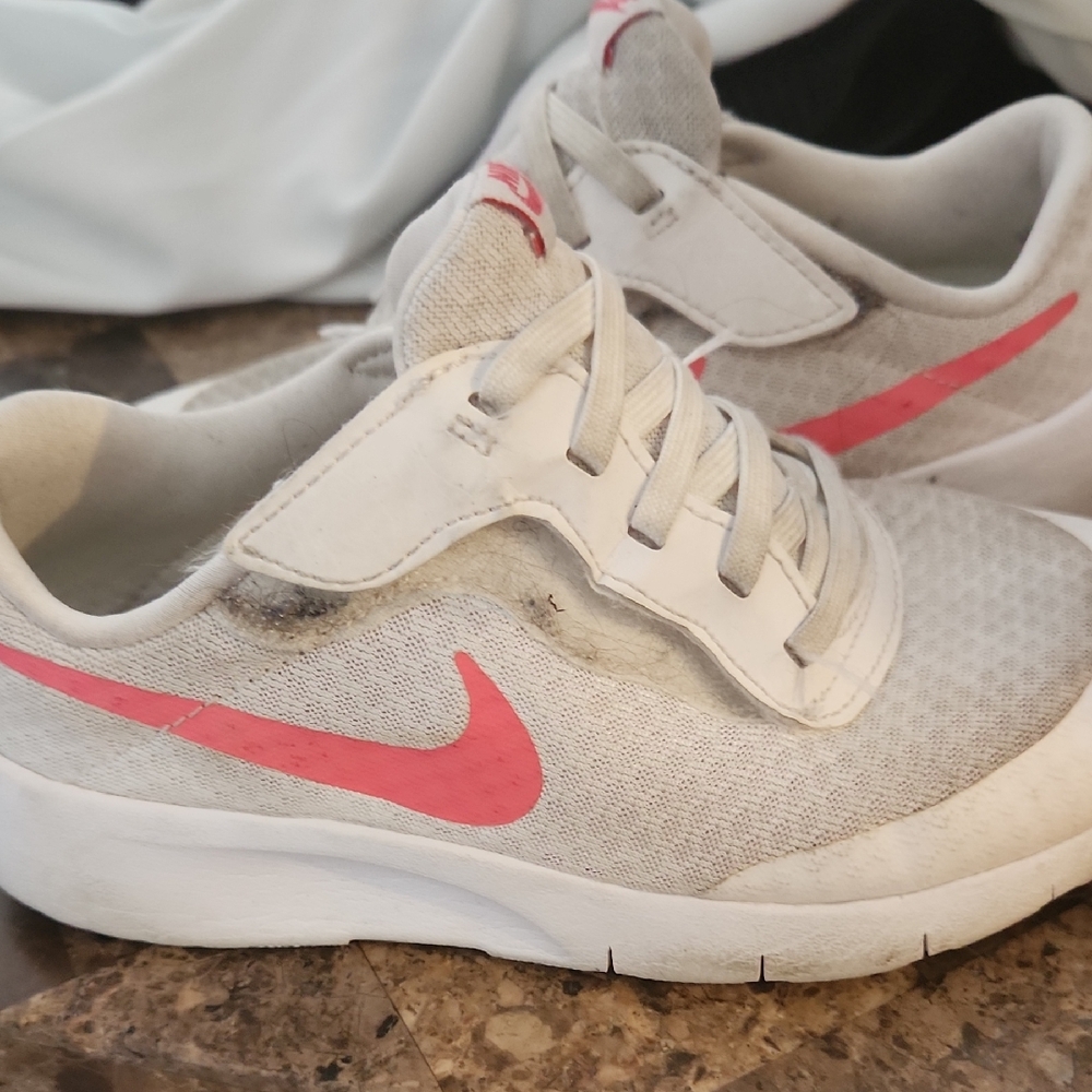 Nike White and Pink Athletic Shoes